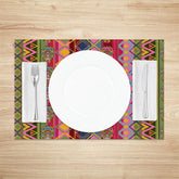 Aperturee - Vintage Colorful Skull National Set Of 4 Placemats